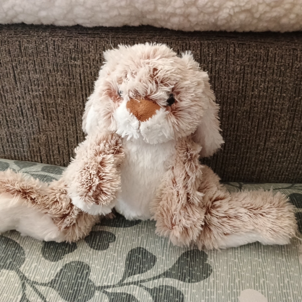 Melissa & Doug Burrow Bunny Rabbit 10” Realistic Brown Stuffed Plush Floppy Ears